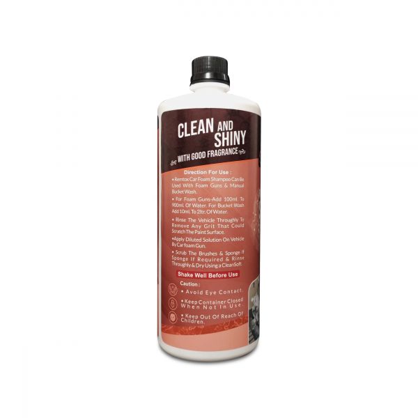 Remtox Foam Wash Shampoo | Impeccable Car Care Made Easy - 1L