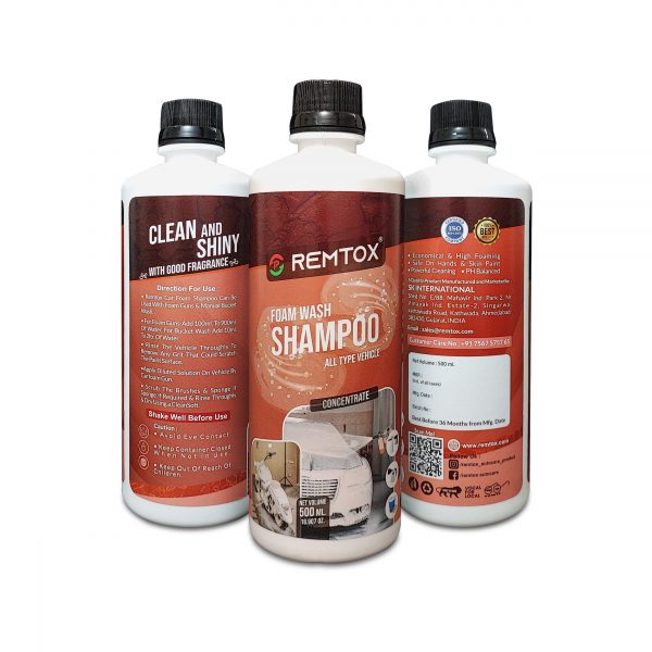 Remtox Foam Wash Shampoo | Impeccable Car Care Made Easy - 500ml